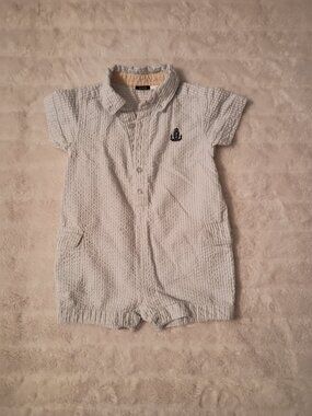 Izod Boys Seersucker Romper